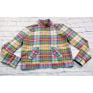 Lauren Active Ralph Lauren WOMENS SIZE S Jacket Green Tartan Plaid Windbreaker